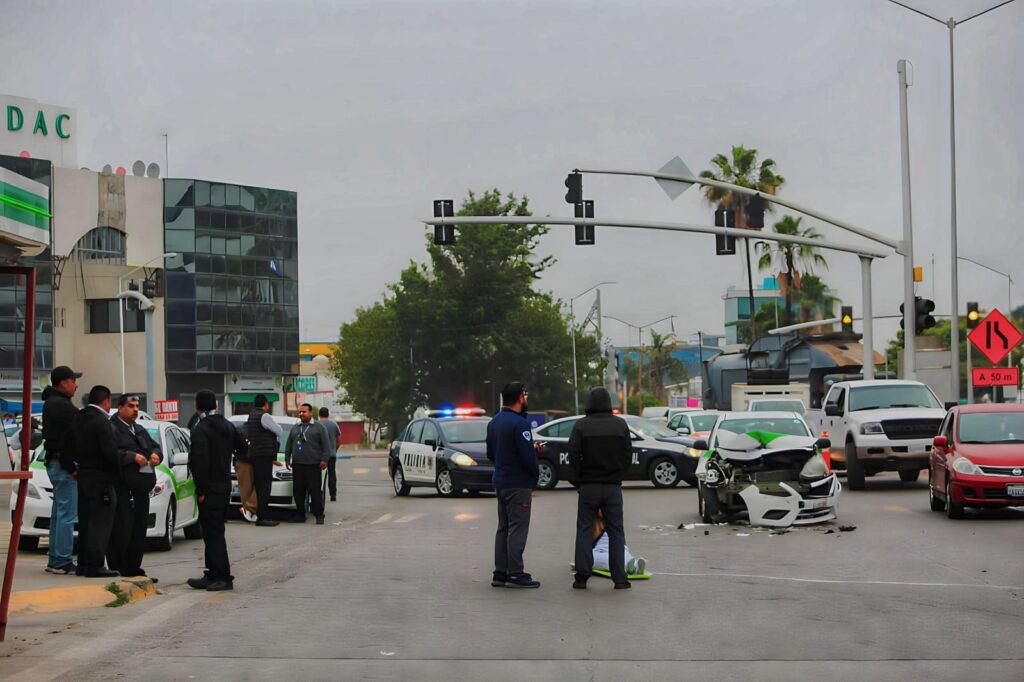 Mujer Es Atropellada En Choque Propiciado Por Taxi Libre ESQUINA 32