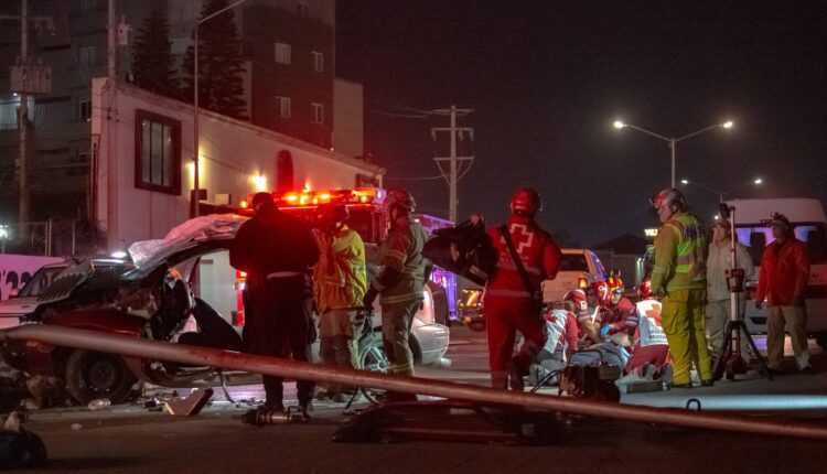 Accidente, Vía Rápida Oriente, poste de metal 2