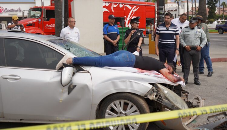 accidente automovilístico, simulacro, Ensenada2