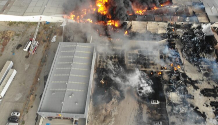 Incendio fábrica de colchones Calinor