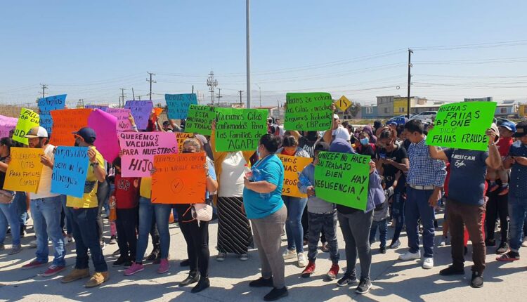 Manifestación migrantes varicela 3