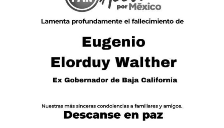 Esquela Eugenio Elorduy Walther