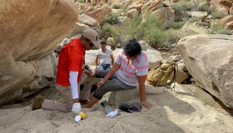 Migrantes rescatados La Rumorosa 1