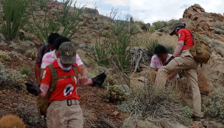 Migrantes rescatados La Rumorosa