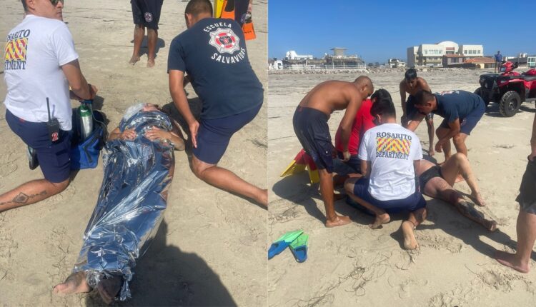 Rescate dos personas Rosarito