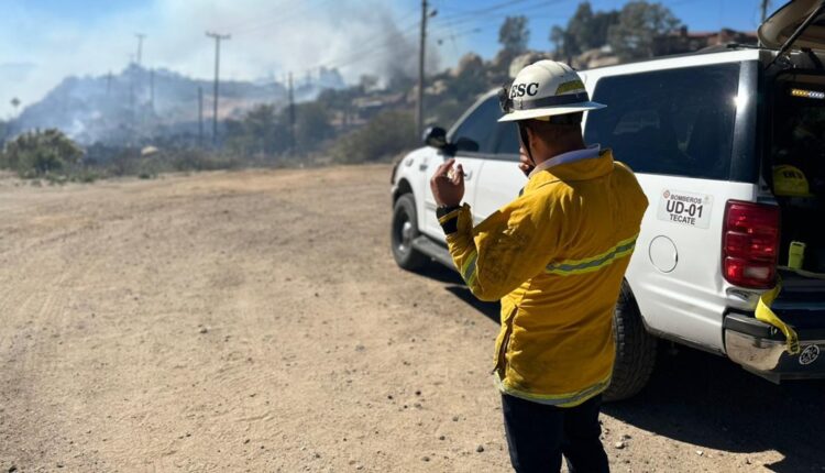 Incendio carretera Tecate-Ensenada 2