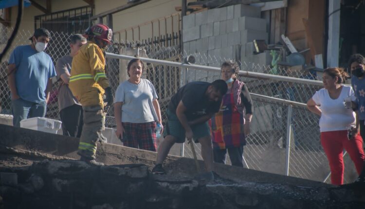 Incendio persona tercera edad 1