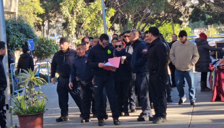 Manifestación, Bomberos de Tijuana2