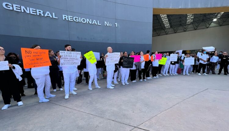 Protesta trabajadores IMSS