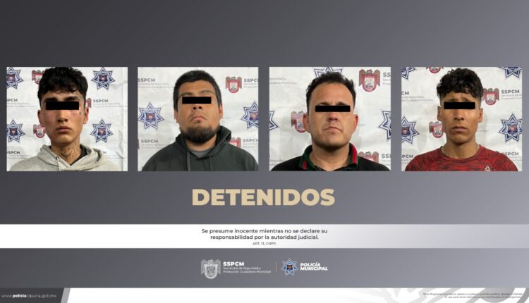 Detenidos persecución