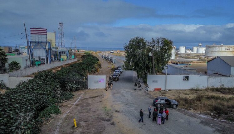 Retiro manifestación Pemex Rosarito 2