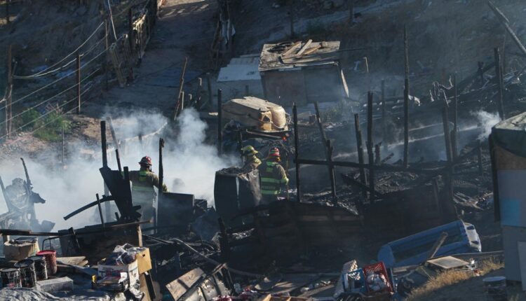 Incendio colonia Los Arenales 1