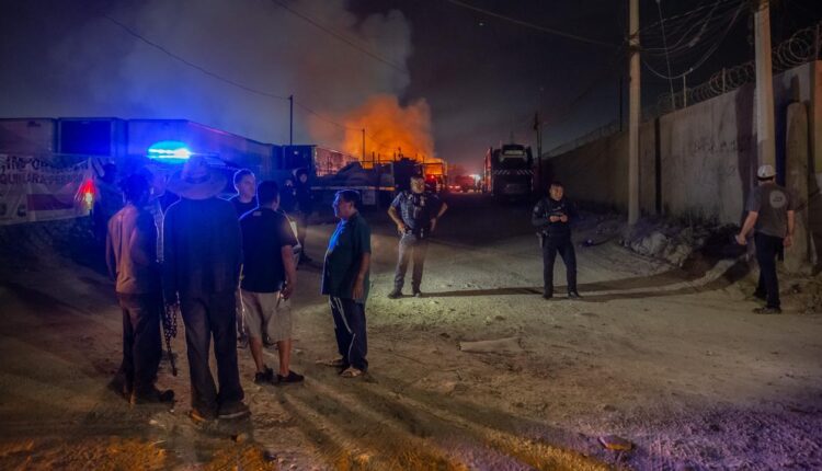 Incendio taller mecánico Aeropuerto