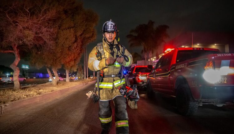 Incendio tractocamiones Vía Rápida 7