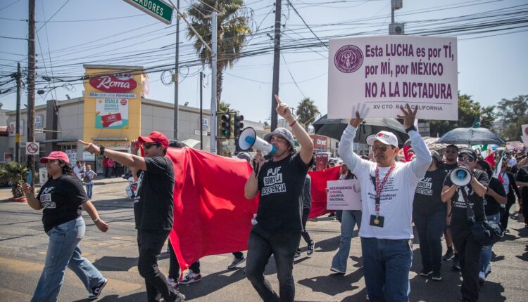 Manifestación Poder Judicial Tijuana