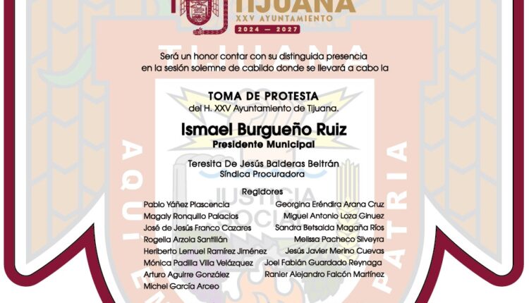 Preparan toma de protesta de Ismael Burgueño como alcalde de Tijuana