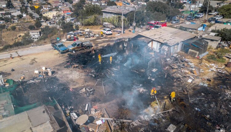 Incendio casa y corral 1