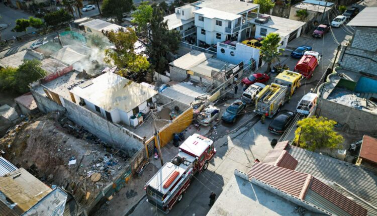 Incendio casa Mariano Matamoros 1