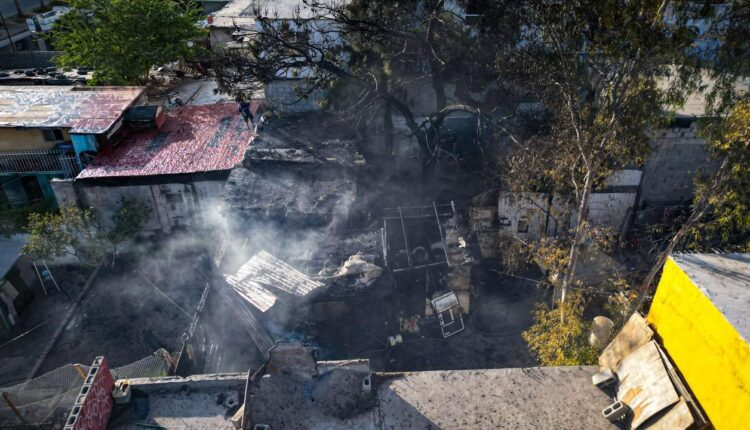 Incendio casa Mariano Matamoros 2