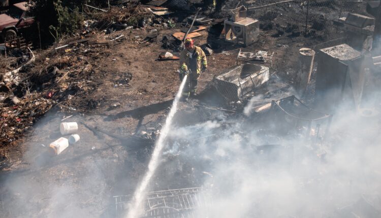 Incendio colonia Camino Verde 1