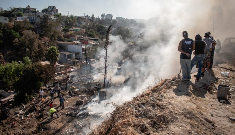 Incendio colonia Camino Verde