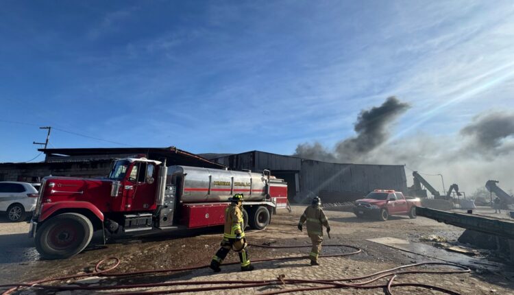 Incendio recicladora