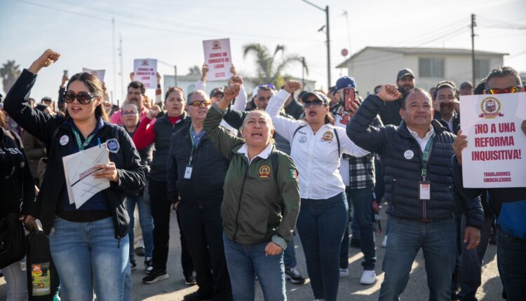 Manifestación Burócratas Tijuana 5