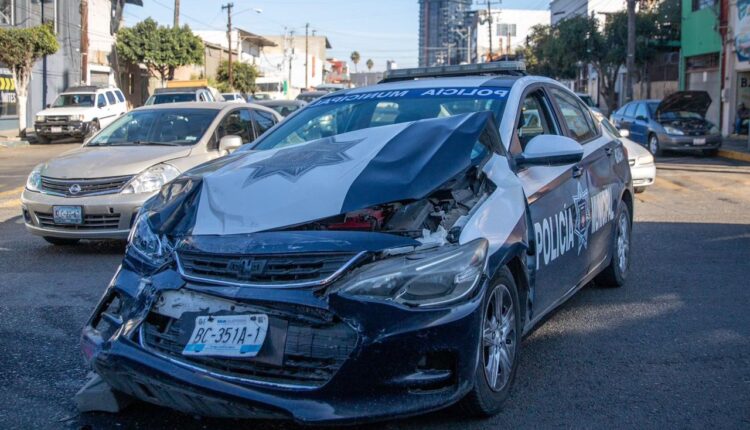 Choque patrulla Policía Municipal 5