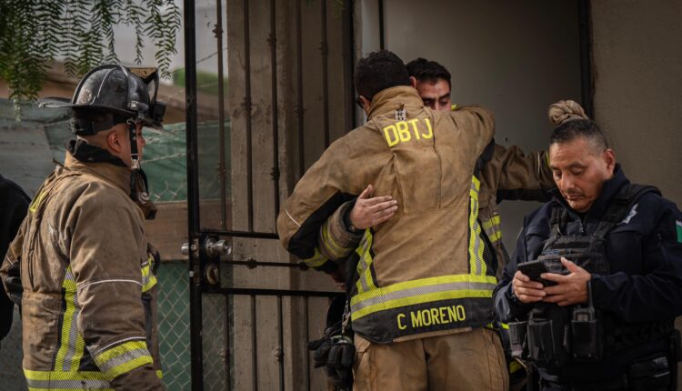 Incedio casa Bombero 8