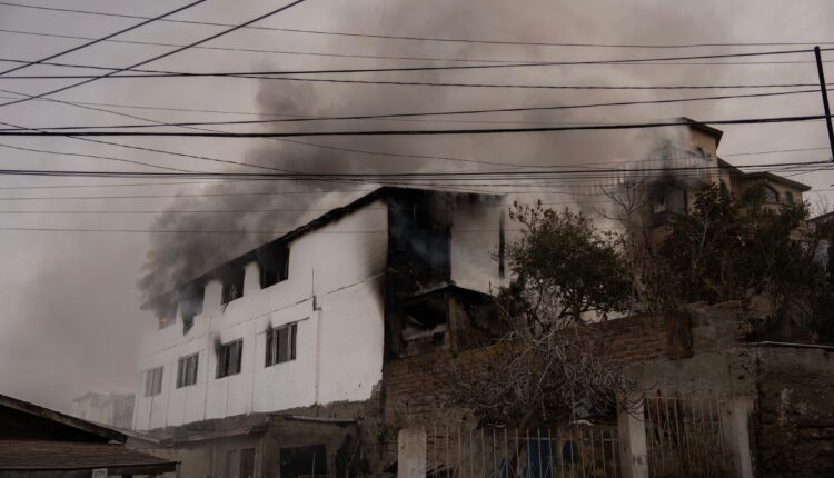 Incedio casa Bombero 9