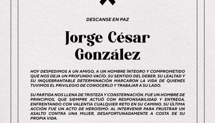 Alejandro Arregui condolencias