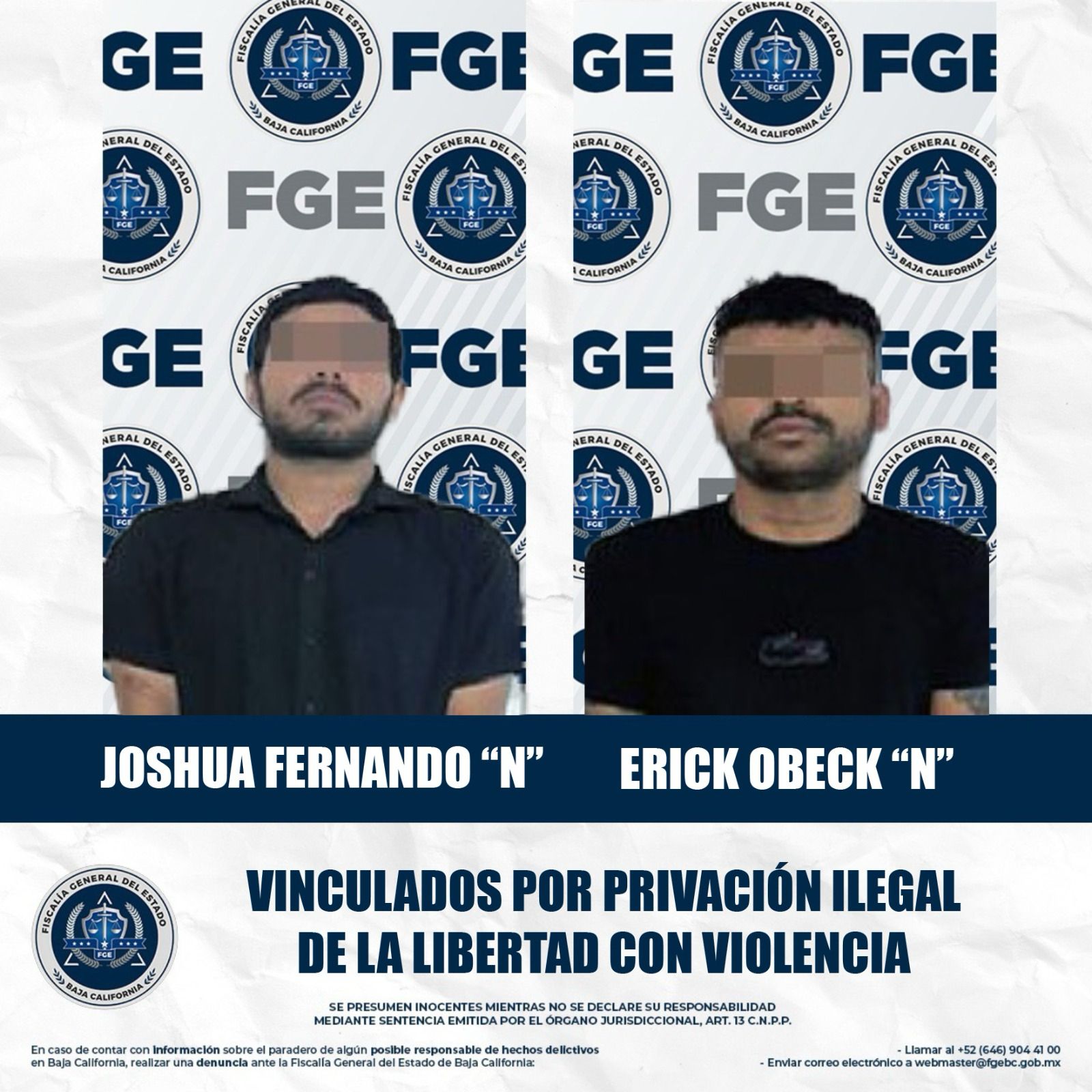 Detienen a dos hombres por privación ilegal de la libertad con ...